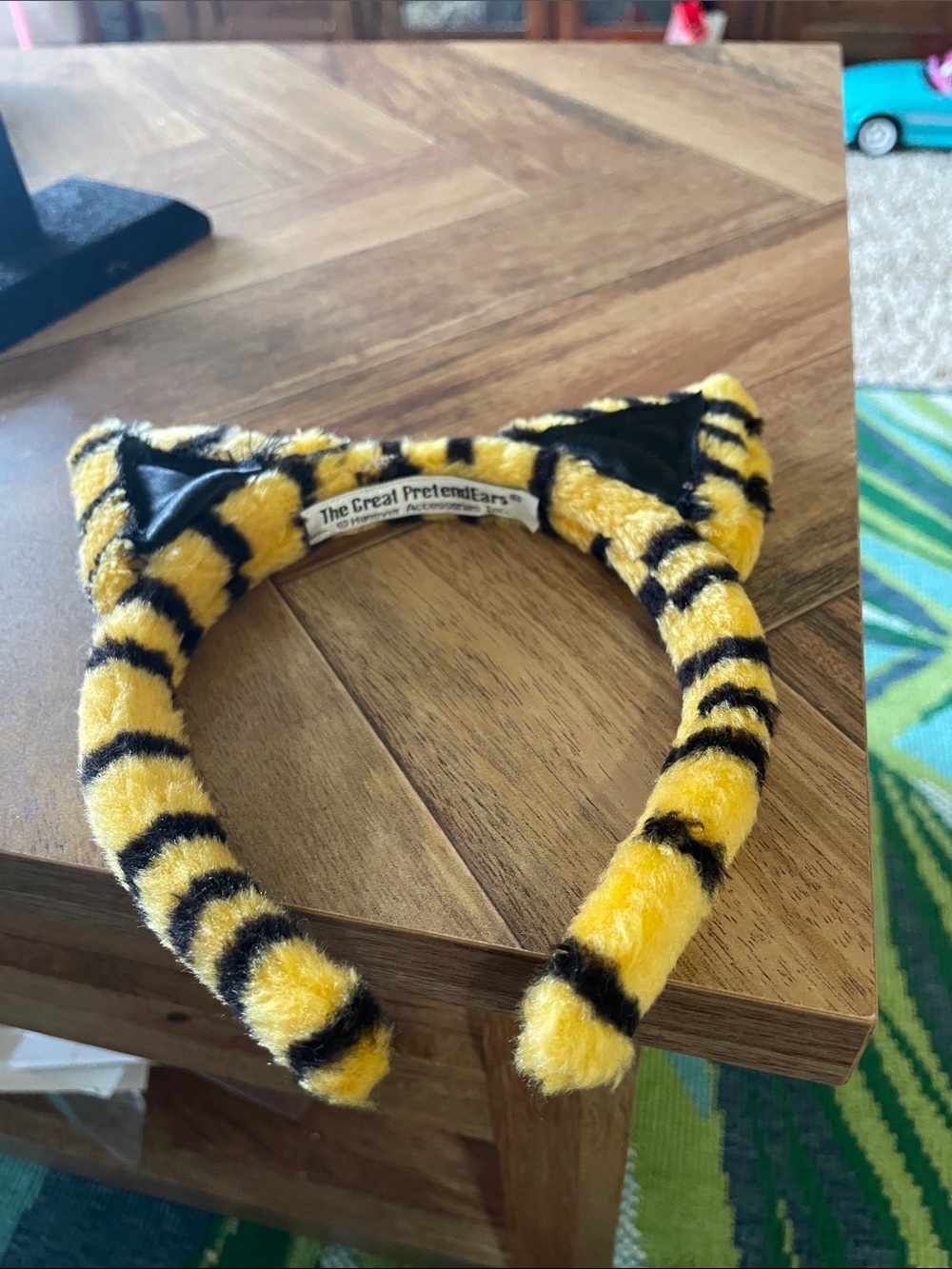 Yellow & Black Tiger Stripe Kids Cat Ear Headband